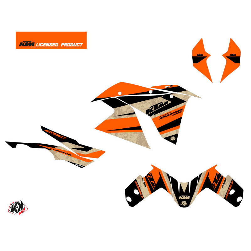 Kit D Co Moto Eskap Ktm Super Adventure R Orange Sable Finition