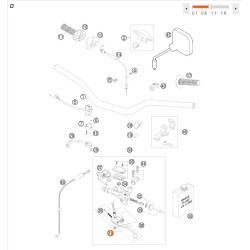 Levier d'embrayage Origine Brembo pour KTM SX et EXC (06-24)