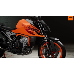 Barres de protections "Crash Bar" Oranges pour KTM 990 DUKE /-R