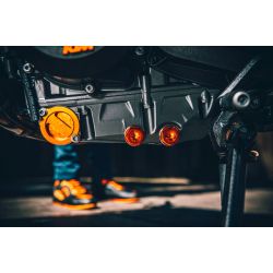 Jeu de vis de vidange d'huile anodisés orange KTM pour 790/890/990 DUKE - ADVENTURE