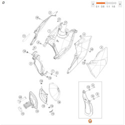 Bavette origine KTM 350...