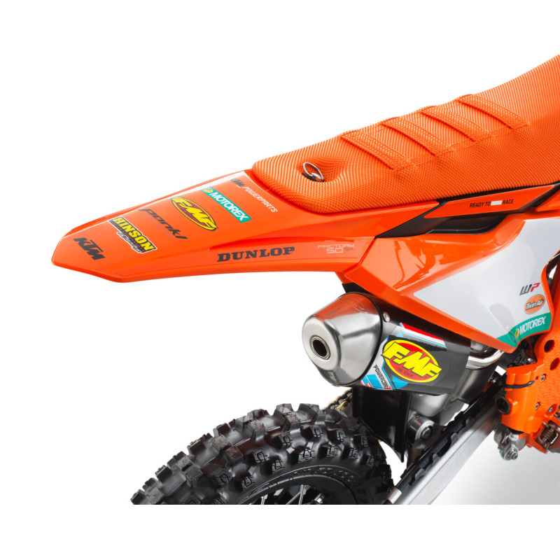 Coque Arrière cross avec autocollants pour KTM 50 SX FACTORY (24-)-A40008013000EBB