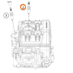 Bougie d'allumage NGK LKAR9B-10 pour KTM 1290 ADVENTURE (2016)