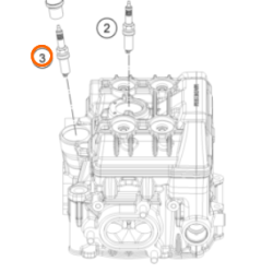 Bougie d'allumage NGK LMAR7DI-10 pour KTM 1290 ADVENTURE (2016)