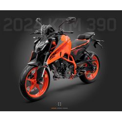 Saute-vent moto Écran "Flyscreen" teinté pour KTM 125/390 DUKE (24)