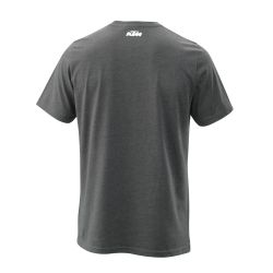 T-SHIRT HOMME KTM "CAMO TEE" GRIS CHINÉ FONCÉ