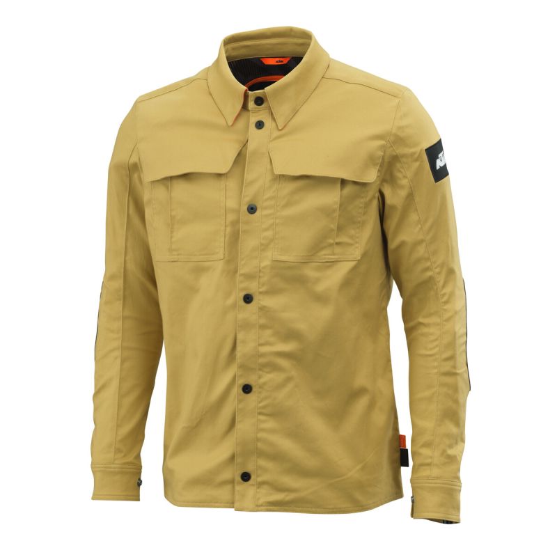 SURCHEMISE MOTO KTM HOMME "FACTOR OVERSHIRT" ANTELOPE (2024)-3PW24000830X