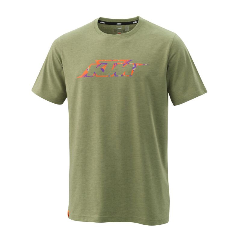 T-SHIRT HOMME KTM "CAMO TEE" VERT CHINÉ-3PW24002820X-ktmonline