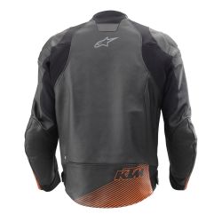 BLOUSON CUIR MOTO ROUTE KTM "TENSION V2 LEATHER JACKET" (2024)-3PW24000770X