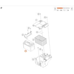 Batterie origine 12V/8AH pour KTM 125/390 DUKE et ADVENTURE (14-24)