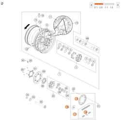 KIT CHAINE 16/42 Dents pour KTM 690 DMC-R (20-24)