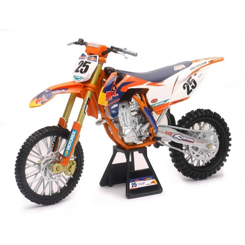 MOTO MINIATURE KTM "450 SX-F FACTORY M.MUSQUIN" (ECHELLE 1:6")