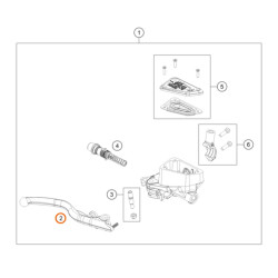 Levier de frein d'origine KTM 790/890 ADVENTURE(R) (19-24)