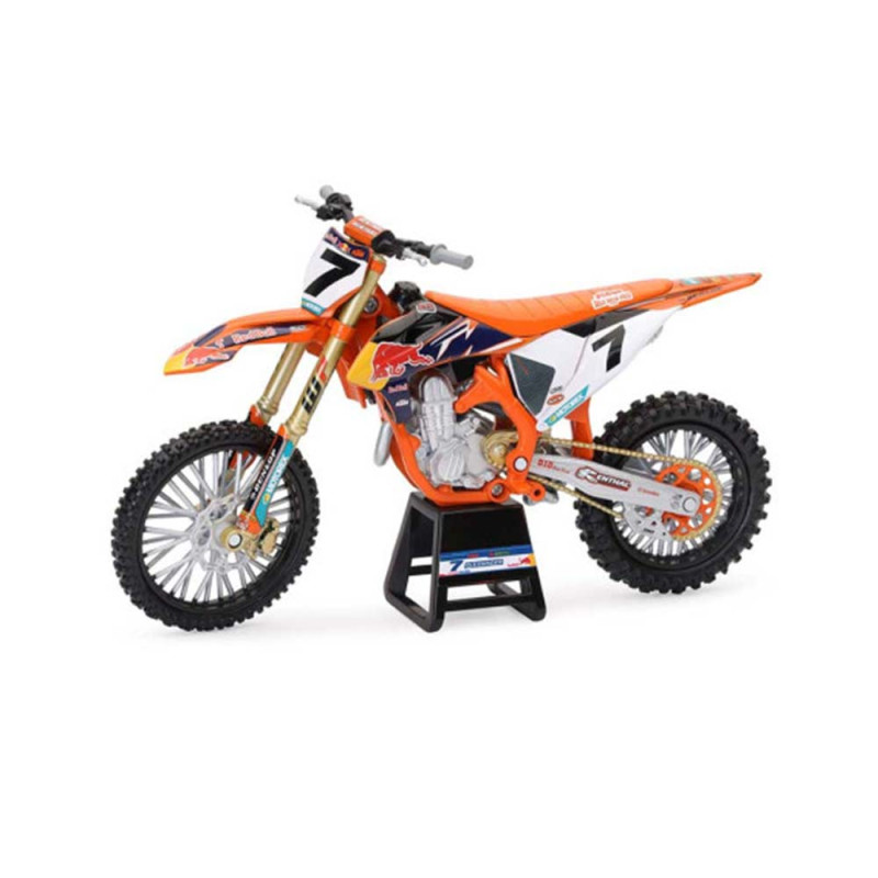 MOTO MINIATURE KTM "450 SX-F PLESSINGER" (ECHELLE 1:12")