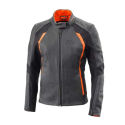 BLOUSON CUIR MOTO FEMME KTM "WOMEN ASPECT V2 LEATHER JACKET"-3PW24000780X