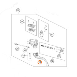 Levier d'embrayage d'origine KTM 1290 ADVENTURE(R) (21-24)
