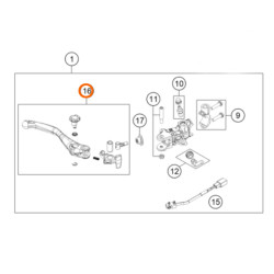 Levier de frein d'origine KTM 1190/1290 ADVENTURE(R/S) (13-20)