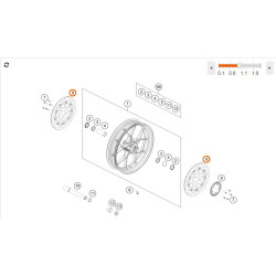 Disque de frein Avant Origine 300x5mm pour KTM 790 / 890 DUKE (19-24)-64109060000