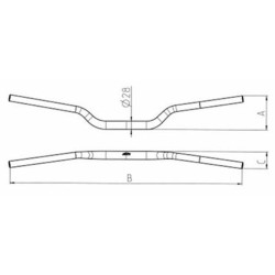 Guidon PROTAPER Noir pour KTM SX/EXC (08-25)