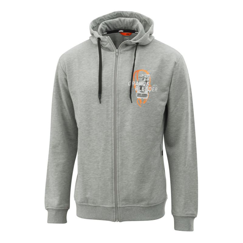 SWEAT A CAPUCHE KTM "ORANGE FLUIDS ZIP HOODIE" (2024)-3PW24002750X