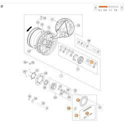 KIT CHAINE 16/42 Dents pour KTM 690 SMC-R (12-17)