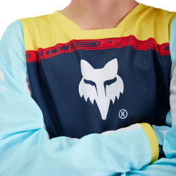 MAILLOT CROSS ENFANT FOX 180 ELEVATED BLEU