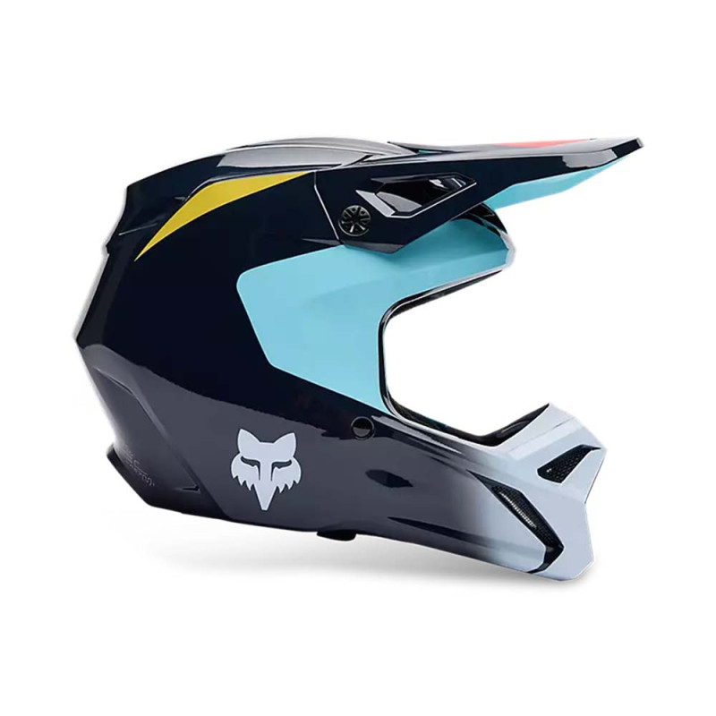 CASQUE CROSS ENFANT FOX 180 ELEVATED BLEU