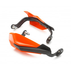 Kit de protège main Fermé Orange avec arceau plastique pour KTM SX/EXC  (14-24)