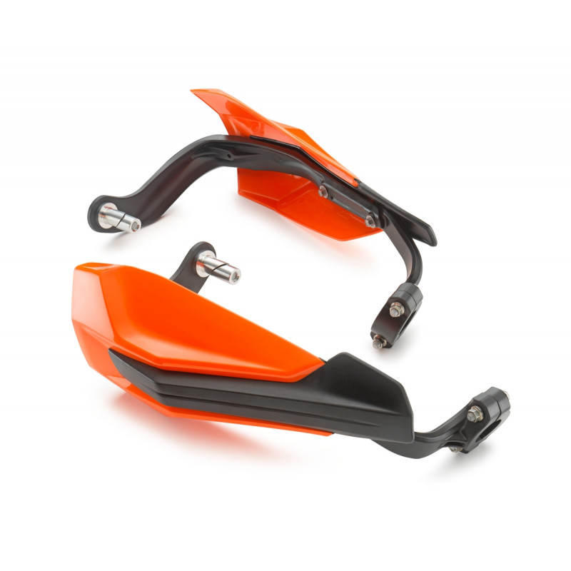 Kit de protège main Fermé Orange avec arceau plastique pour KTM SX/EXC  (14-24)