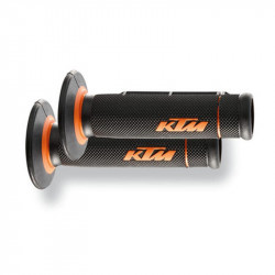 Jeu de poignées Ouvertes 2K Orange/noir pour KTM SX/EXC/SX-F/EXC-F/SM/FREERIDE