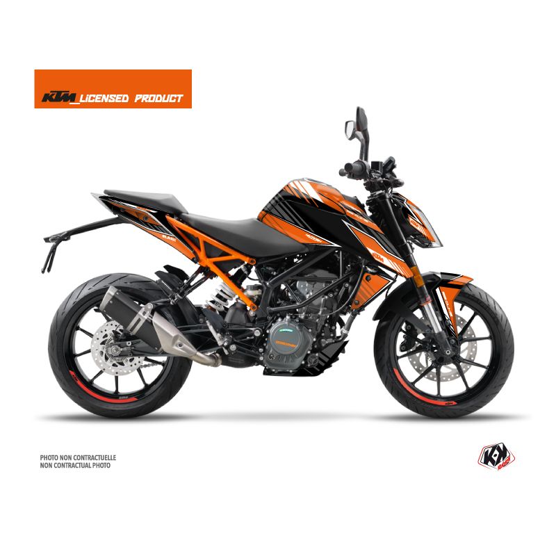 Kit Déco Moto Krav KTM Duke 390 Orange Noir