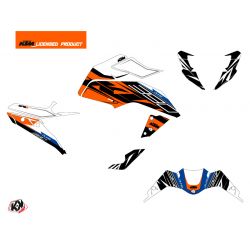 Kit Déco Moto Spring KTM Duke 390 Blanc Orange