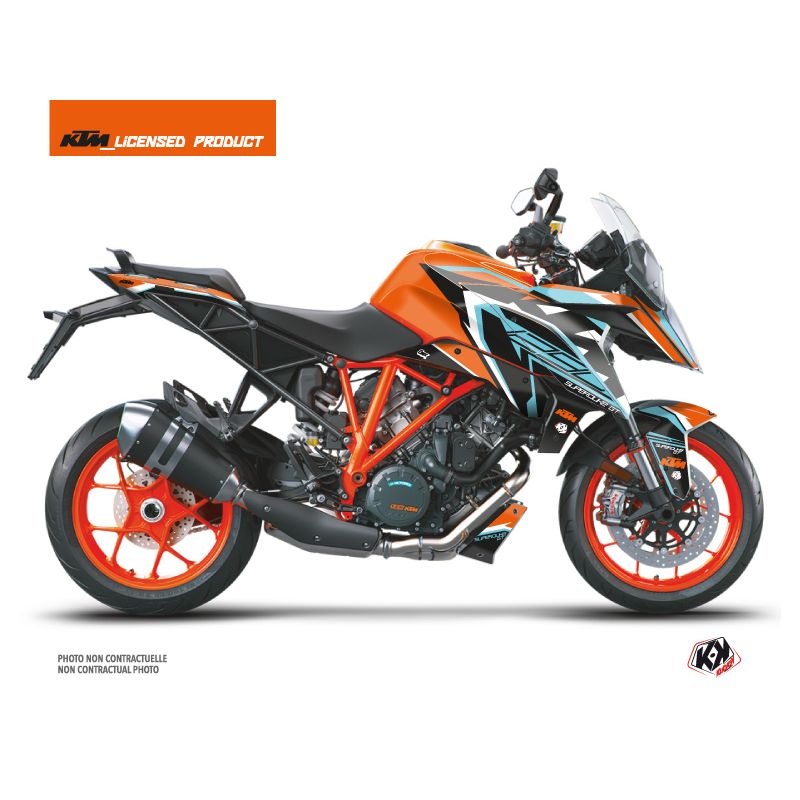 Kit Déco Moto Crux KTM Super Duke 1290 GT Orange Bleu