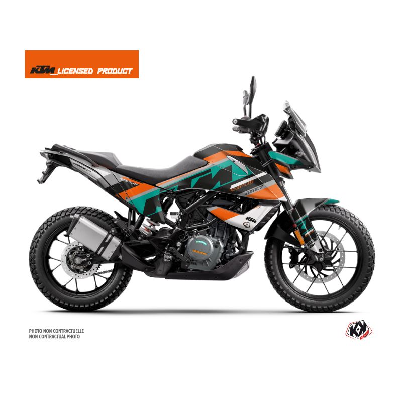 Kit Déco Moto Kontrol KTM 390 Adventure Orange Blanc