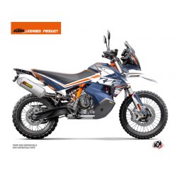 Kit Déco Moto Raster KTM 790 Adventure R Bleu Orange