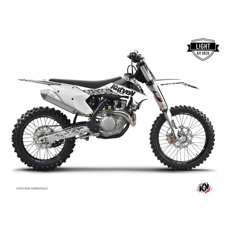 Kit Déco Moto Cross Predator KTM 125 SX Blanc LIGHT (19-22)