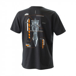 T-SHIRT KTM HOMME "RADICAL TECHLINE TEE"