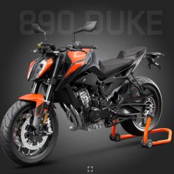 Protection de chaîne Carbone pour KTM 790 DUKE et 890 DUKE-R