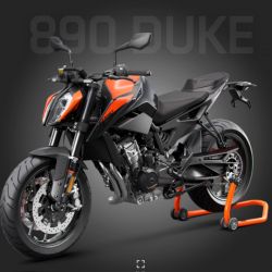 Garde-boue avant Carbone pour KTM 790 DUKE et 890 DUKE-R 