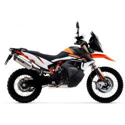 Silencieux ARROW "Race-Tech" Titane Gris et embout carbone pour KTM 790/890 ADVENTURE R/RALLY (19-23)