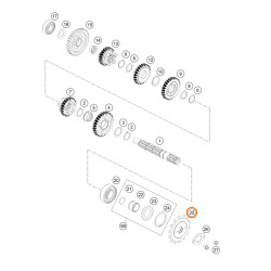 KIT CHAINE 14/45 Dents pour KTM 125 DUKE (15-22)