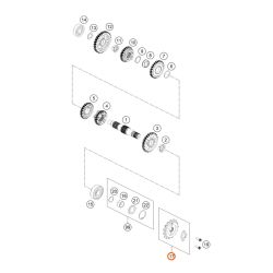 KIT CHAINE 15/45 Dents pour KTM 390 DUKE/ADVENTURE 