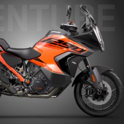 Kit de bouchons de bras oscillant anodisé orange pour KTM ADVENTURE/SUPER ADVENTURE / SUPER DUKE