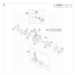  Kit piston Cote 2 (Gr. II) pour KTM 85 SX (06-17)