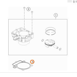 Kit piston Cote 1 (Gr. I)pour KTM 250 EXC-F (20-22)