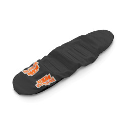 Housse de selle Factory Racing Noire pour KTM SX/SX-F (S-23) et EXC/EXC-F (S-24)