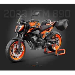 Support de sacoche latérale pour KTM 790 DUKE et 890 DUKE /R