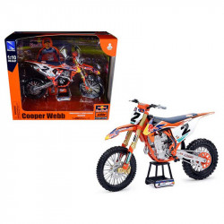 MINIATURE MOTO KTM "450 SX-F CAIROLI (ECHELLE 1:10")