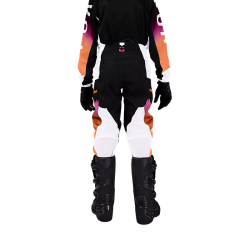 Pantalon moto cross Junior FOX "180 FLORA" Noir/Rose/Orange