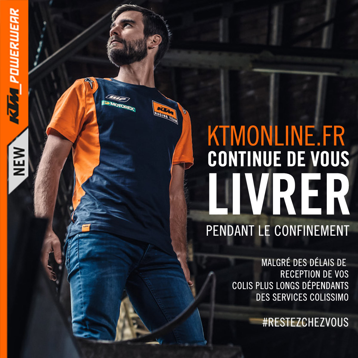 Ktmonline.fr  continue de vous livrer pendant le confinement